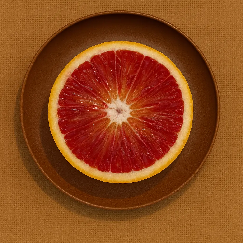 Апельсин Моро нуцеллярный / Orange Moro — цитрусовое растение, детальное фото
